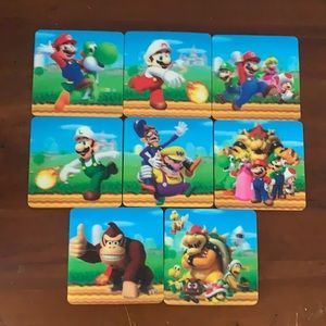 NWOT Super Mario Holographic Coasters (Set of 8)